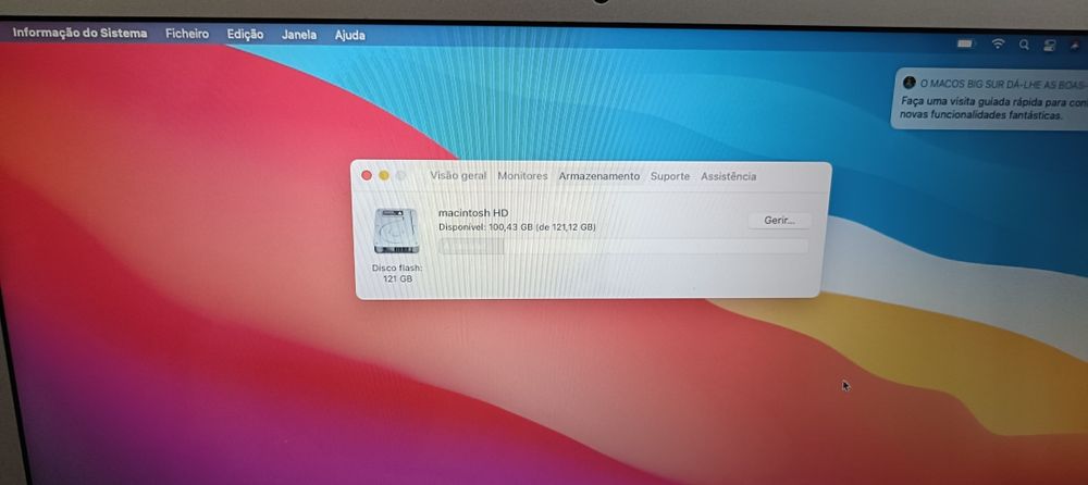 MacBook Air 13” i5 SSD Big Sur Apple MacBook Impecável
