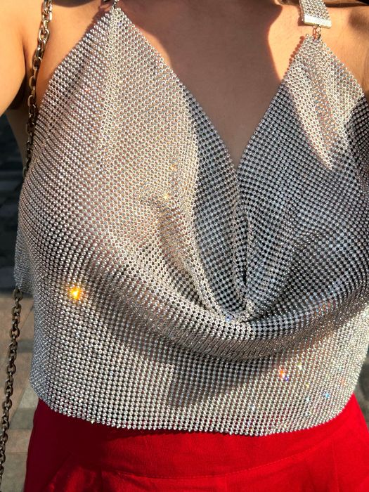 Топ зі стразами