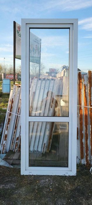OKNA KacprzaK Okno Balkonowe 88X244 Używane PCV Białe Lider Okna OLX