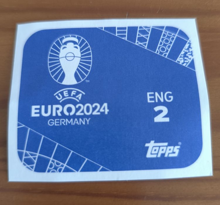 Carta Harry Kane EURO 2024 Topps ENG2