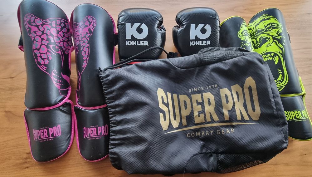 Luva Boxe Kohler 12Oz e Caneleira