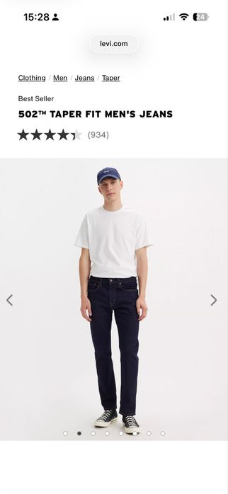 Джинси чоловічі levi’s модель 502 31/32 НОВІ