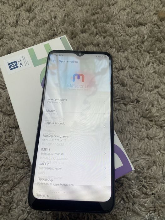 ZTE A71 (A7030) 3/64 GB + NFC!: 799 грн. - Мобільні телефони ...