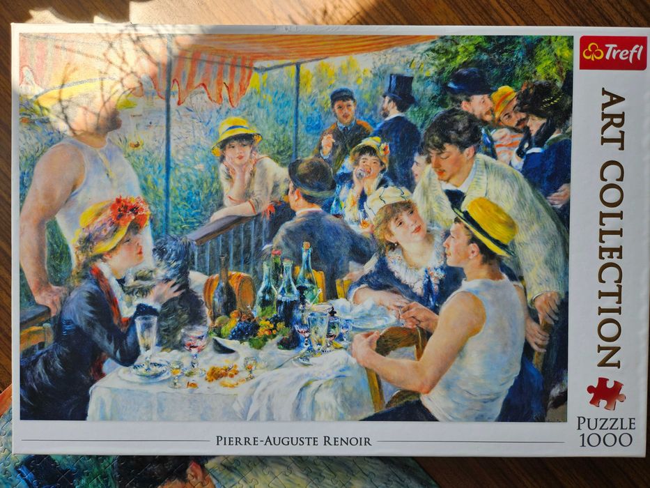 Puzzle- Śniadanie wioślarzy 1000 elementów- Trefl, Art Collection
