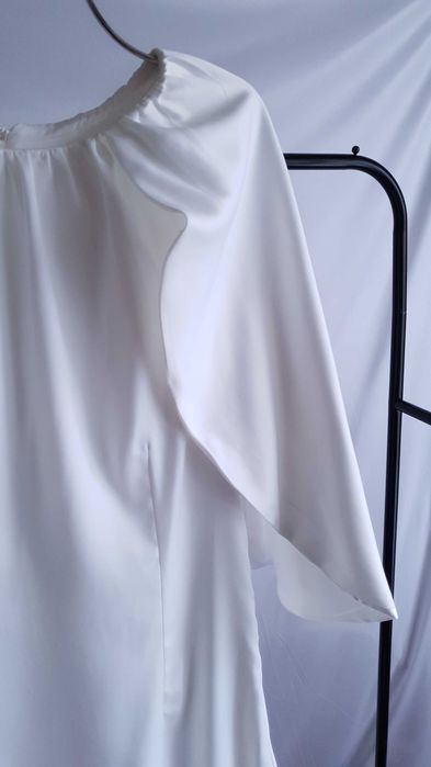 Suknia Ślubna z peleryną gładka biała Y.A.S S 36