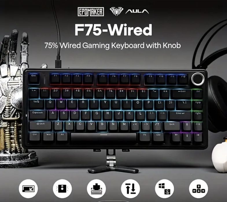 Aula f75 клавіатура