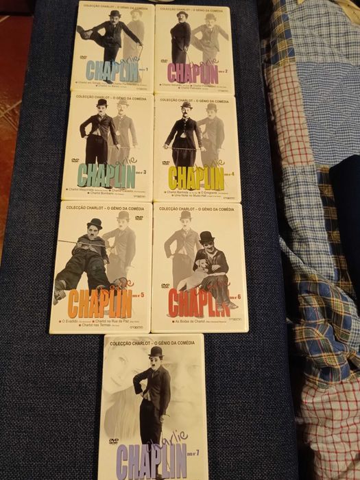 Colecção de 7 DVDs de Charlie Chaplin (portes grátis)
