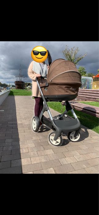 Коляска STOKKE CRUSI 3в1 коричнева