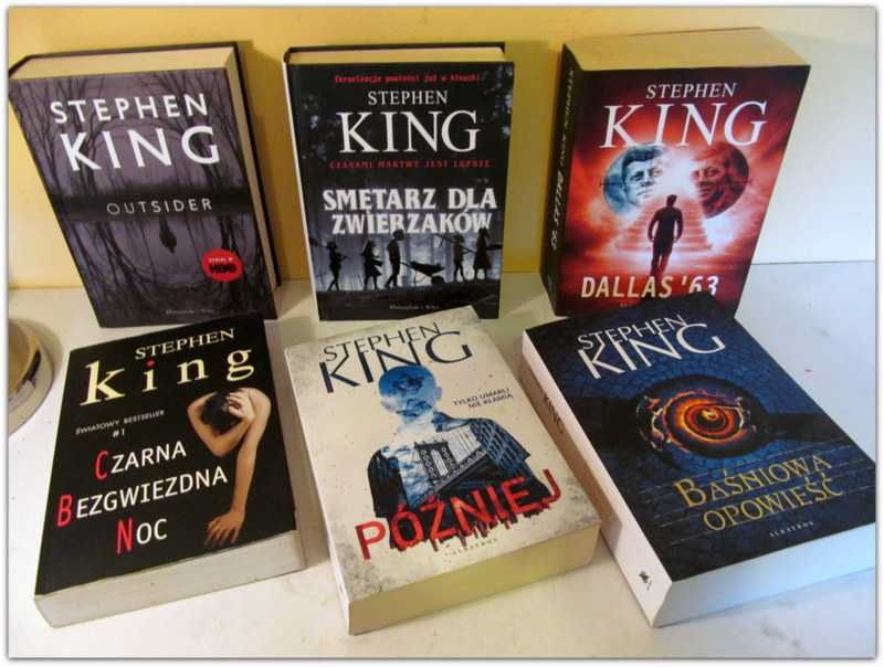 Zestaw 6 książek Stephen King Tward/miękka oprawa Pakiet Mistrza Grozy ...