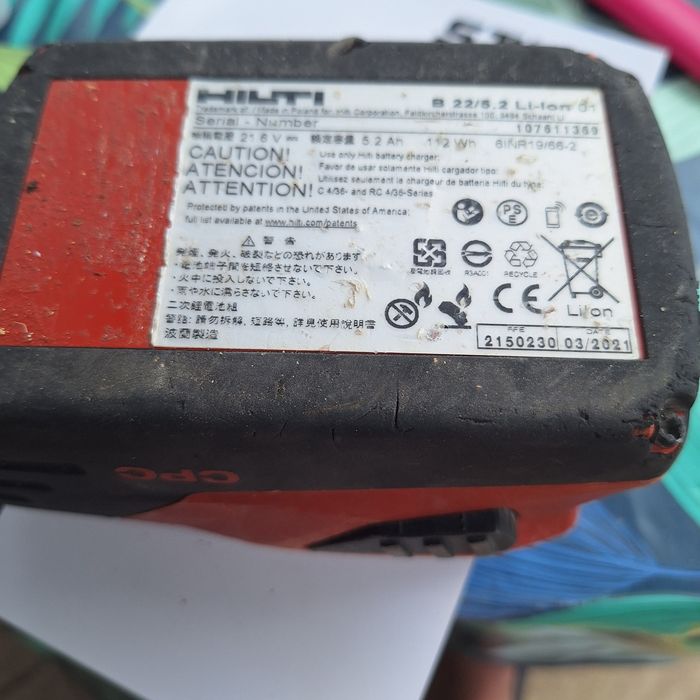 Akumulator Hilti B22 5.2