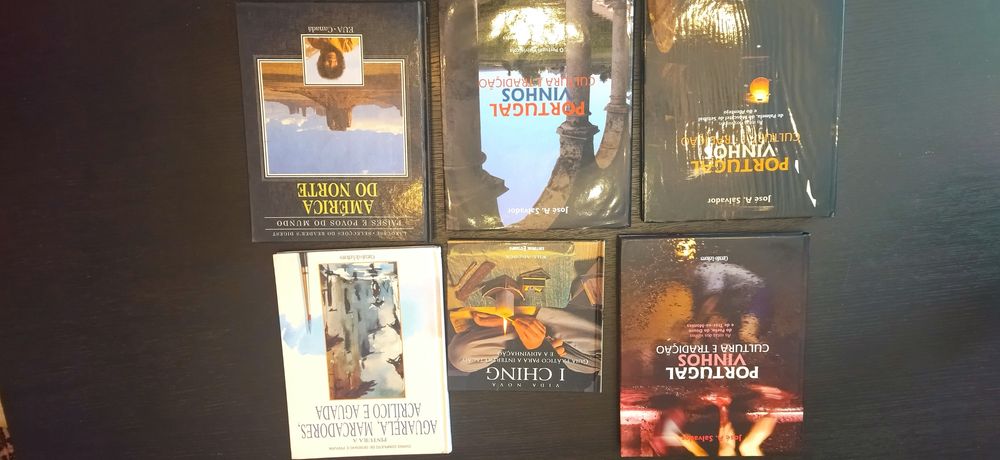 Livros viagens/arte/vinhos...