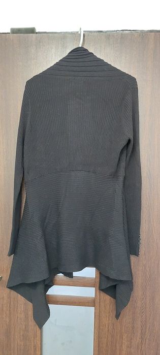 Sweter czarny dlugi, rozmiar  S