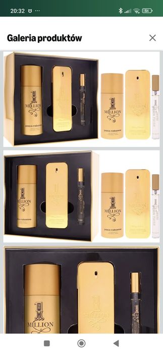 Paco Rabanne 1 Million EDT Spray 100ml Zestaw nowy