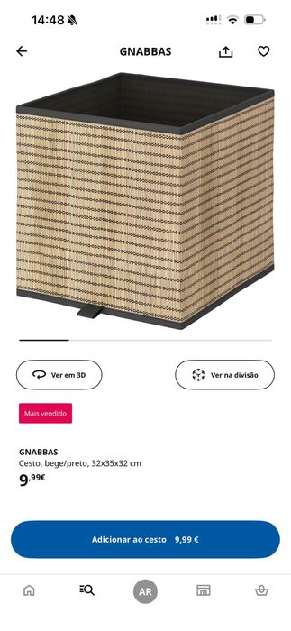 Estante Kallax + 8 cestas Gnabbas - Ikea