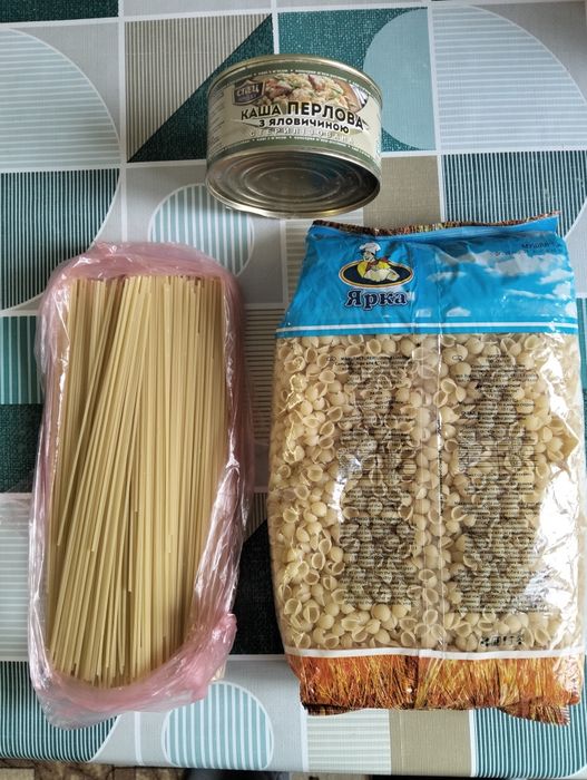 Віддам макарони, спагетті, каша з м'ясом