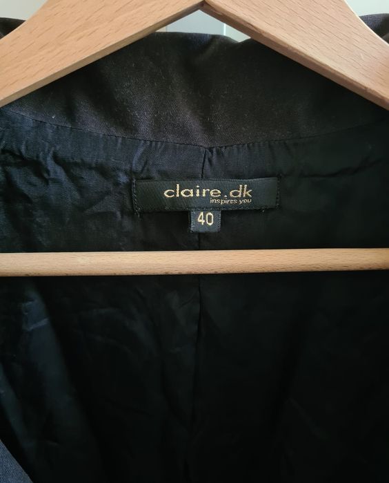 Claire .dk sukienka czarna 40 biurowa L casual codzienna skandynawska