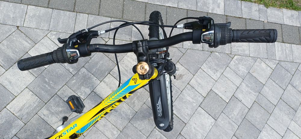 Rower młodzieżowy Alpina Rock Star 24" – amortyzator, błotniki, stan bardzo dobry