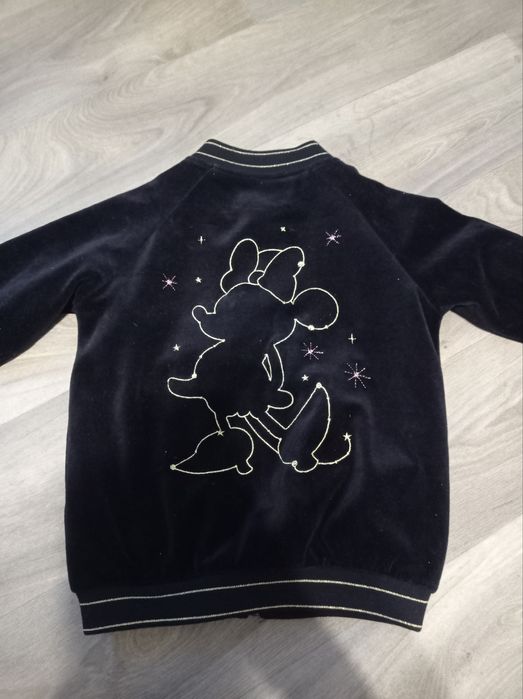 Bomberka bluza kurtka na licencj Disney Smyk Minnie rozm.134 czarna