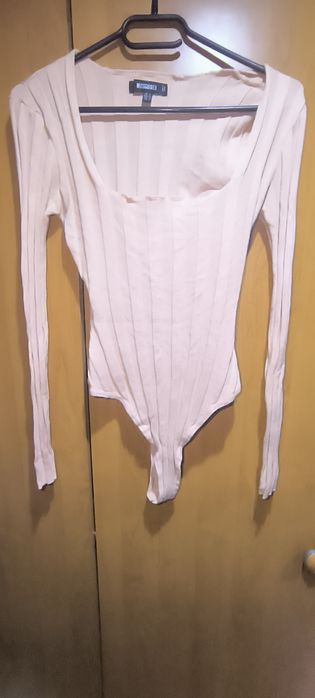 Body pudrowy róż brzoskwiniowy  sweterkowe