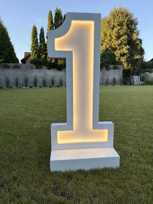 Ozdobna cyfra Led (jedynka)