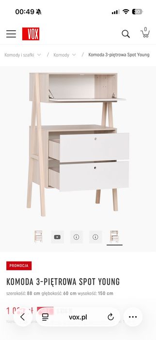 Zestaw mebli Vox ( 8 elementów plus akcesoria )  Vox model Spot ,