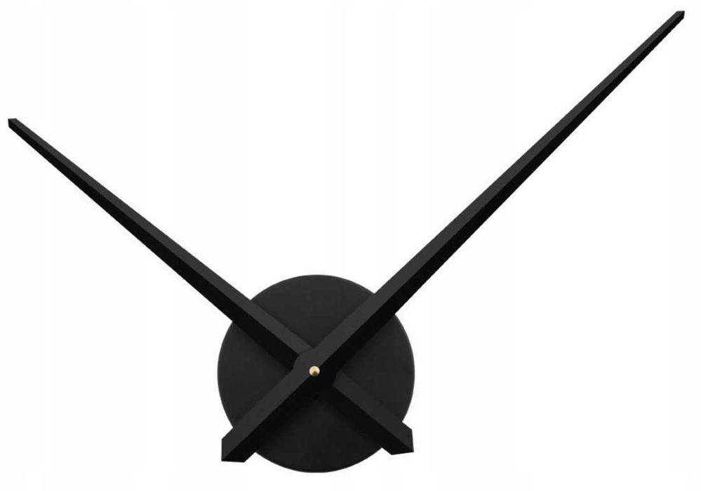 Zegar Ścienny Nowoczesny Duży Cichy Naklejany 3D Diy Czarny
