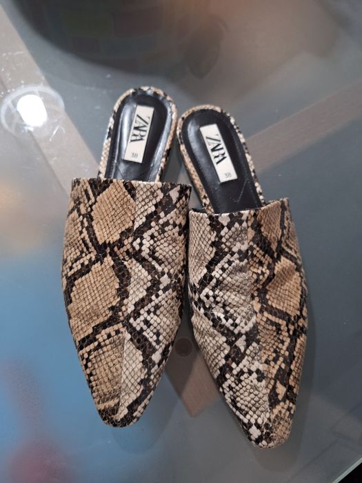 Mules animal print Zara
