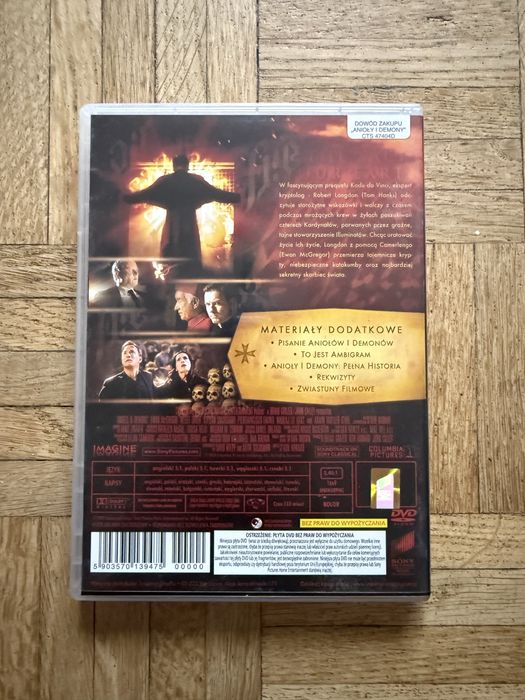 płyta dvd anioly demony