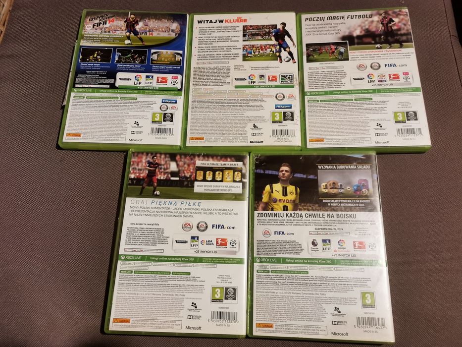 FIFA 13,14,15,16,17 PL Xbox 360