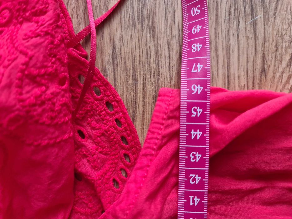 Krótka bluzka H&M na gumce, bawełna 38