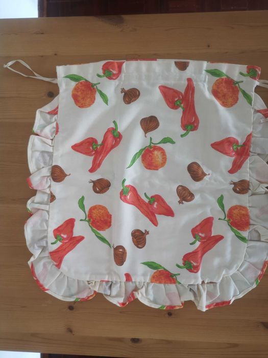 Conjunto de dois sacos em tecido com padrão