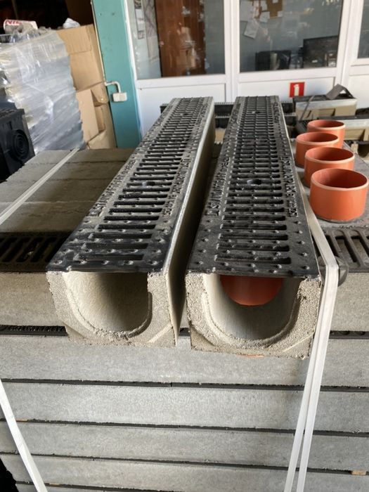 Odwodnienie liniowe betonowe z rusztem żeliwnym C250 – odcinek 1 m