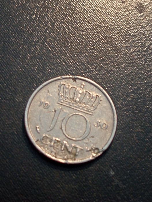 2 moedas 1 gulden e 10 cents - Netherlands - Holanda - 1973 e 1950