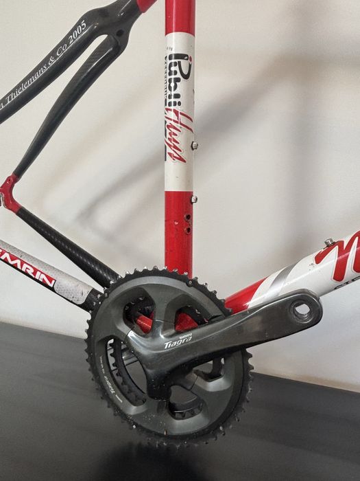 Frameset szosowy rama karbon aluminium