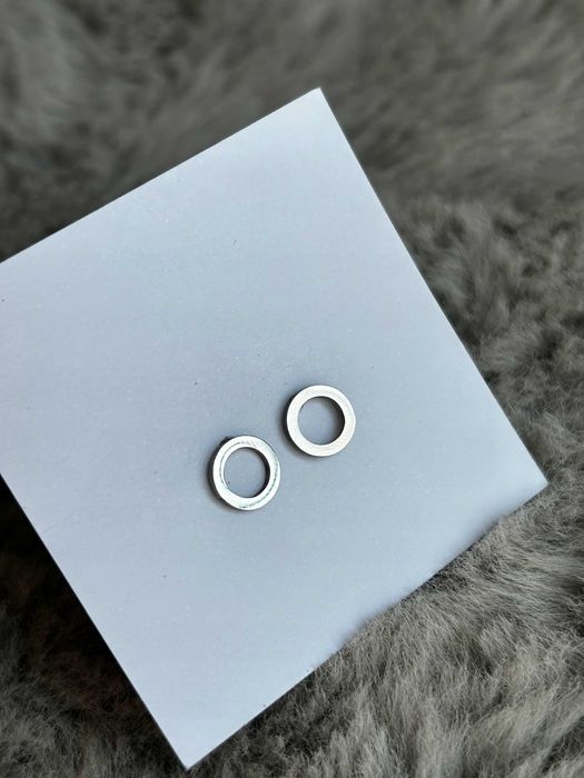 Kolczyki Stal Chirurgiczna Okrąg Kolor Srebrny *Stainless Steel*