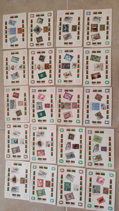 39 postais Portugueses Tema Selos de Portugal