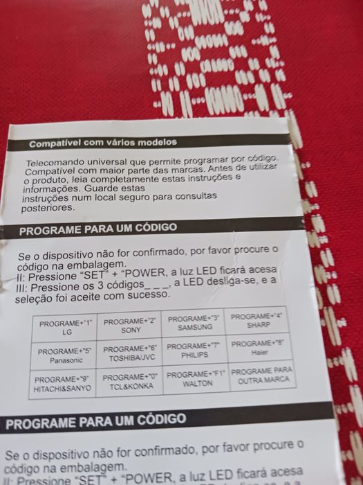 Dois comandos para televisão novos,mitsai,Comando universal novos