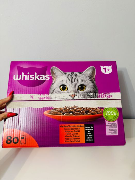 Nowe jedzenie dla kota Whiskas 45 saszetek kurczak wołowina jagnięcina