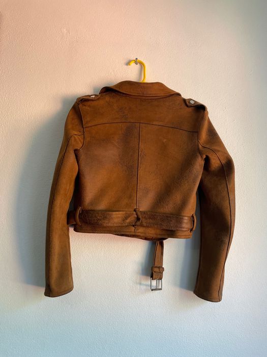 Casaco camurça camel