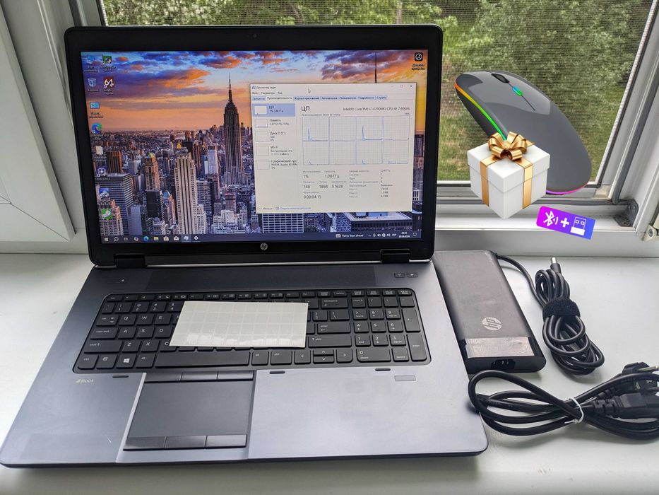 HP Zbook 17 G2 | 17" HD+ | i7-4700MQ | 16/256Гб | K3100M 4Гб | бат new