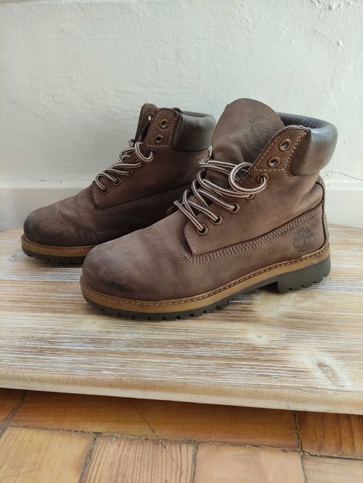 Botas castanhas Timberland unisexo, de montanha, nº 36