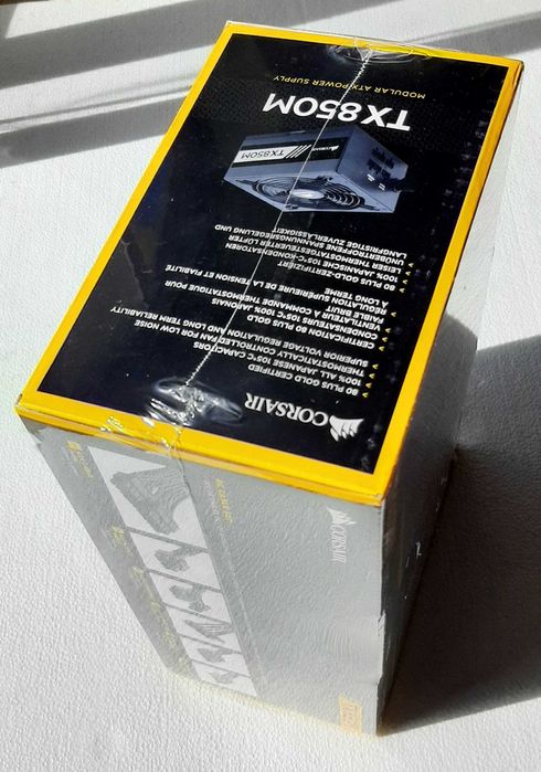 Fonte de alimentação 850 WATTS Corsair (NOVA, ainda plastificada)