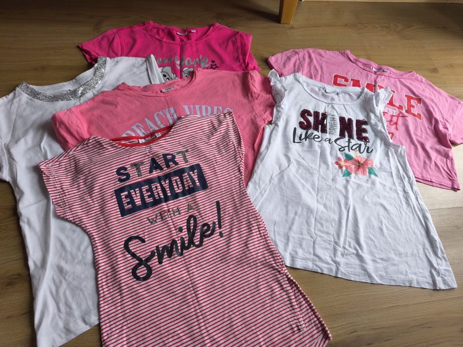 Zestaw koszulek od150cm do 168cm