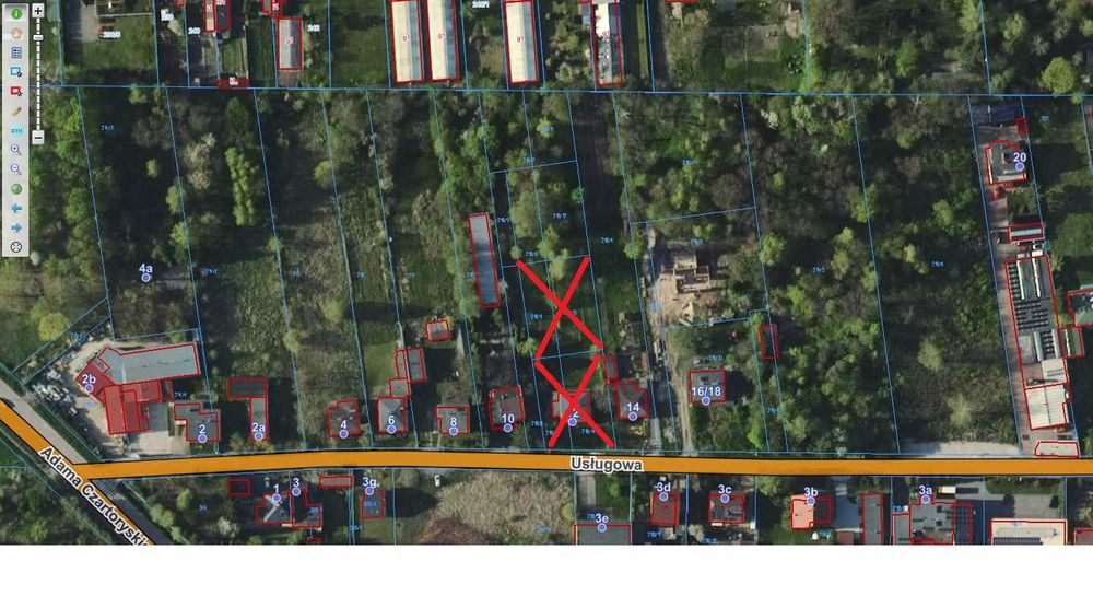 działki na Gadce starej przy samej granicy Łodzi, super lokalizacja