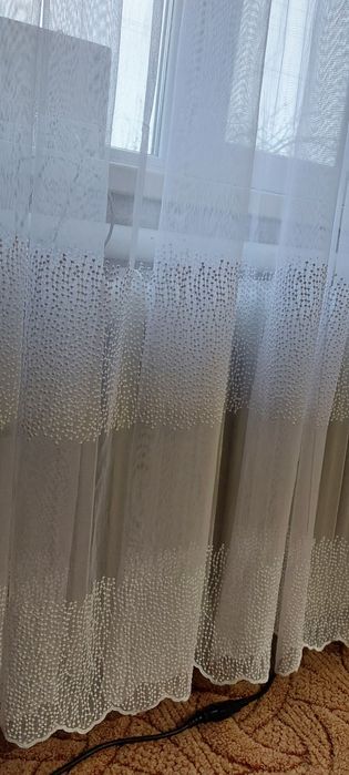 Тюль на бамбуковій основі ширина 11 метрів висота 3м