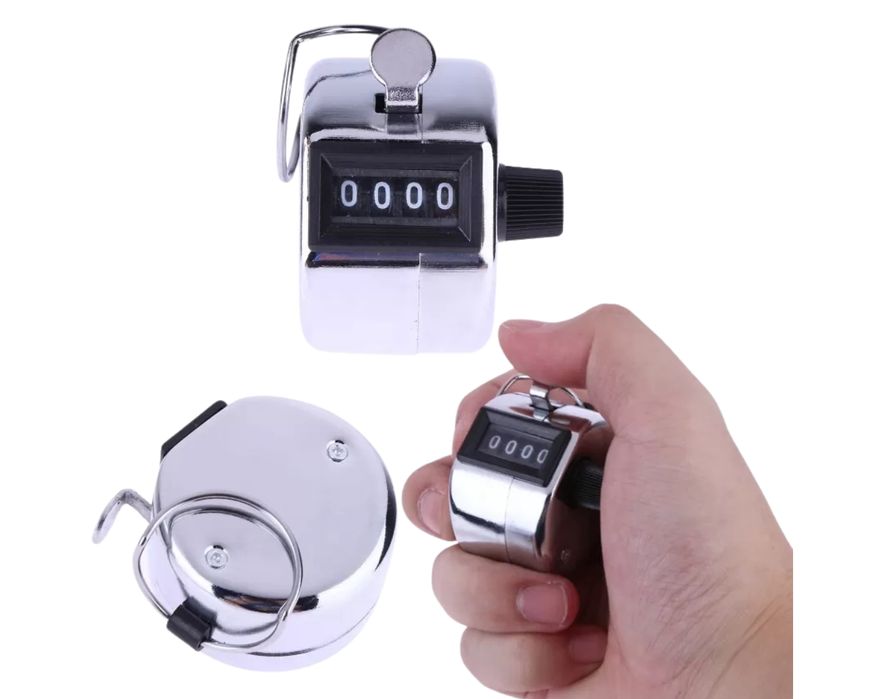 klikacz kliker ręczny licznik mechaniczny pedometr