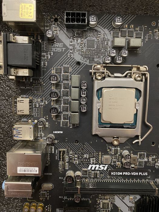 Комплект Intel Core i3-9100F + MSI H310M PRO-VDH PLUS