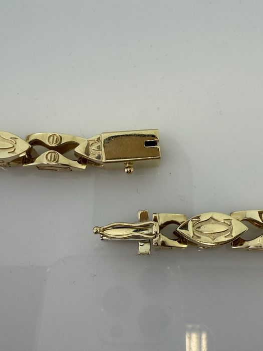 Złoty łancuszek Cartier pr.585 Nowy 210,8g/70cm(8028)