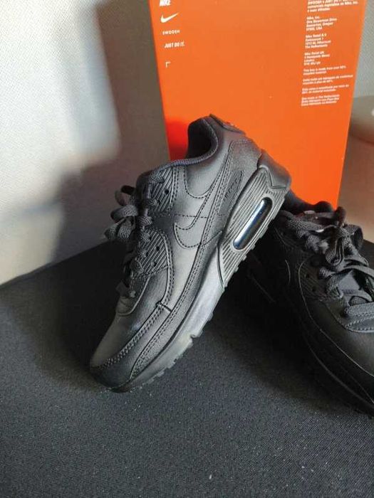 Nike Air Max 90 Leather Triple Black Rozmiar 40