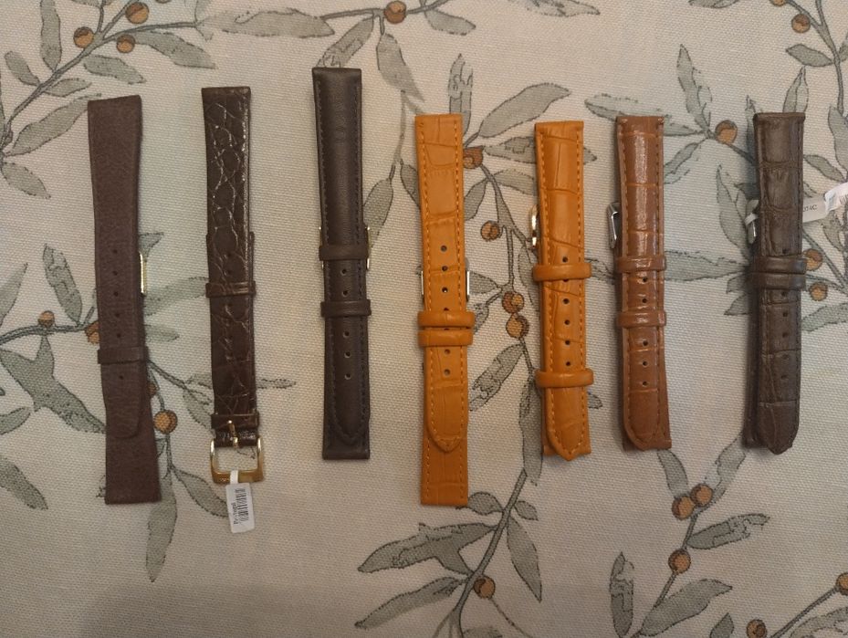 Braceletes de relógio de couro 16mm